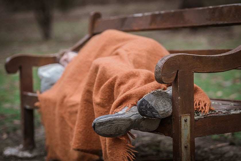 Sleeping on the streets is cold, dangerous and soul-crushing. Photo: Nick Hansen